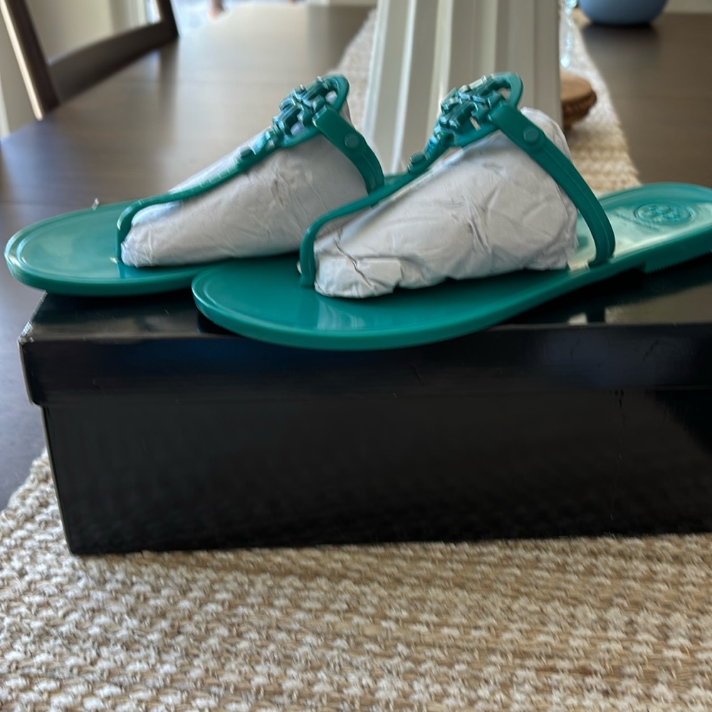 Aqua green Tory Burch